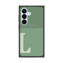 プレミアムスクエアケース with SnapMag［ オリジナル - initial two tone - L green ］