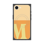 プレミアムスクエアケース with SnapMag［ オリジナル - initial two tone - M orange ］