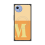 プレミアムスクエアケース with SnapMag［ オリジナル - initial two tone - M orange ］