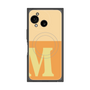 プレミアムスクエアケース with SnapMag［ オリジナル - initial two tone - M orange ］