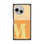 プレミアムスクエアケース with SnapMag［ オリジナル - initial two tone - M orange ］