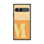 プレミアムスクエアケース with SnapMag［ オリジナル - initial two tone - M orange ］