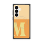 プレミアムスクエアケース with SnapMag［ オリジナル - initial two tone - M orange ］