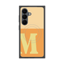 プレミアムスクエアケース with SnapMag［ オリジナル - initial two tone - M orange ］