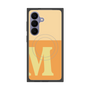 プレミアムスクエアケース with SnapMag［ オリジナル - initial two tone - M orange ］