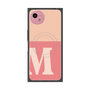 プレミアムスクエアケース with SnapMag［ オリジナル - initial two tone - M pink ］