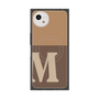 プレミアムスクエアケース with SnapMag［ オリジナル - initial two tone - M brown ］