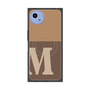 プレミアムスクエアケース with SnapMag［ オリジナル - initial two tone - M brown ］