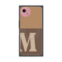 プレミアムスクエアケース with SnapMag［ オリジナル - initial two tone - M brown ］