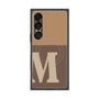 プレミアムスクエアケース with SnapMag［ オリジナル - initial two tone - M brown ］