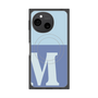 プレミアムスクエアケース with SnapMag［ オリジナル - initial two tone - M blue ］