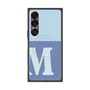 プレミアムスクエアケース with SnapMag［ オリジナル - initial two tone - M blue ］
