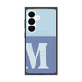 プレミアムスクエアケース with SnapMag［ オリジナル - initial two tone - M blue ］