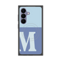 プレミアムスクエアケース with SnapMag［ オリジナル - initial two tone - M blue ］