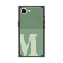 プレミアムスクエアケース with SnapMag［ オリジナル - initial two tone - M green ］