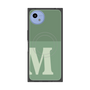 プレミアムスクエアケース with SnapMag［ オリジナル - initial two tone - M green ］