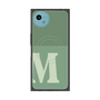プレミアムスクエアケース with SnapMag［ オリジナル - initial two tone - M green ］