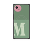 プレミアムスクエアケース with SnapMag［ オリジナル - initial two tone - M green ］