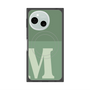 プレミアムスクエアケース with SnapMag［ オリジナル - initial two tone - M green ］