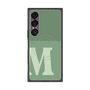 プレミアムスクエアケース with SnapMag［ オリジナル - initial two tone - M green ］