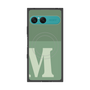 プレミアムスクエアケース with SnapMag［ オリジナル - initial two tone - M green ］