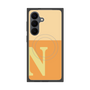 プレミアムスクエアケース with SnapMag［ オリジナル - initial two tone - N orange ］