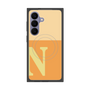 プレミアムスクエアケース with SnapMag［ オリジナル - initial two tone - N orange ］