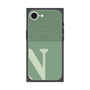 プレミアムスクエアケース with SnapMag［ オリジナル - initial two tone - N green ］