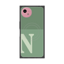 プレミアムスクエアケース with SnapMag［ オリジナル - initial two tone - N green ］