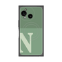 プレミアムスクエアケース with SnapMag［ オリジナル - initial two tone - N green ］