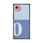 プレミアムスクエアケース with SnapMag［ オリジナル - initial two tone - O blue ］