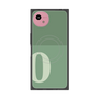 プレミアムスクエアケース with SnapMag［ オリジナル - initial two tone - O green ］