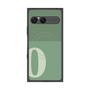 プレミアムスクエアケース with SnapMag［ オリジナル - initial two tone - O green ］