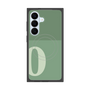 プレミアムスクエアケース with SnapMag［ オリジナル - initial two tone - O green ］