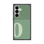 プレミアムスクエアケース with SnapMag［ オリジナル - initial two tone - O green ］