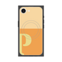 プレミアムスクエアケース with SnapMag［ オリジナル - initial two tone - P orange ］