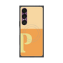 プレミアムスクエアケース with SnapMag［ オリジナル - initial two tone - P orange ］