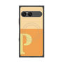 プレミアムスクエアケース with SnapMag［ オリジナル - initial two tone - P orange ］
