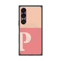 プレミアムスクエアケース with SnapMag［ オリジナル - initial two tone - P pink ］