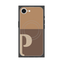 プレミアムスクエアケース with SnapMag［ オリジナル - initial two tone - P brown ］