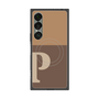 プレミアムスクエアケース with SnapMag［ オリジナル - initial two tone - P brown ］