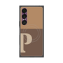 プレミアムスクエアケース with SnapMag［ オリジナル - initial two tone - P brown ］