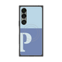 プレミアムスクエアケース with SnapMag［ オリジナル - initial two tone - P blue ］