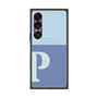 プレミアムスクエアケース with SnapMag［ オリジナル - initial two tone - P blue ］
