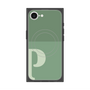 プレミアムスクエアケース with SnapMag［ オリジナル - initial two tone - P green ］