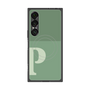 プレミアムスクエアケース with SnapMag［ オリジナル - initial two tone - P green ］