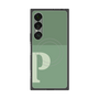 プレミアムスクエアケース with SnapMag［ オリジナル - initial two tone - P green ］