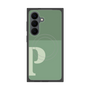 プレミアムスクエアケース with SnapMag［ オリジナル - initial two tone - P green ］