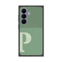 プレミアムスクエアケース with SnapMag［ オリジナル - initial two tone - P green ］