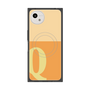 プレミアムスクエアケース with SnapMag［ オリジナル - initial two tone - Q orange ］